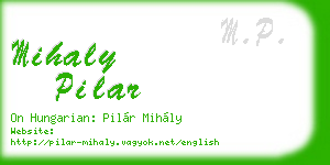 mihaly pilar business card